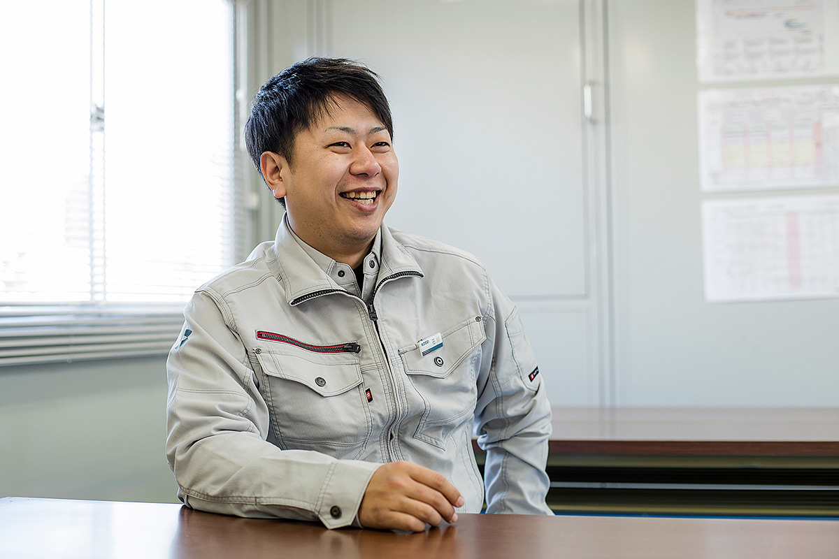 インタビューの様子